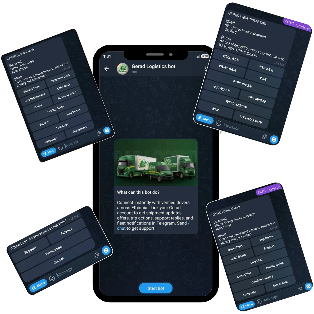 Gerad Telegram bot poster
